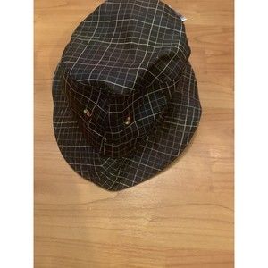 Take Pride Adult Rainbow Plaid Black Bucket Hat Cap One Size LGBT